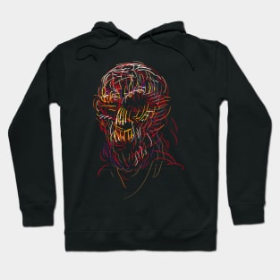 king (abstract face) Hoodie